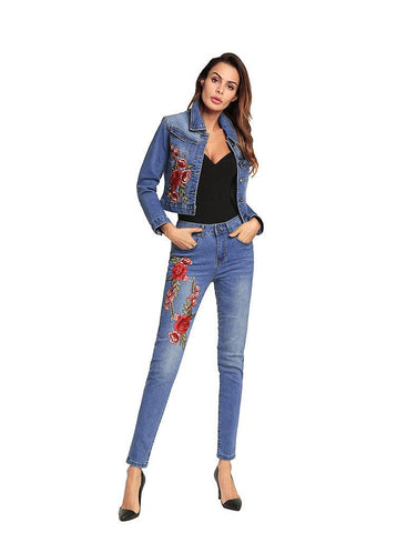 ROSE’S DENIM DREAM JACKET - B ANN'S BOUTIQUE