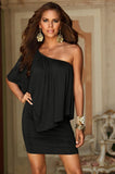 RUFFLE OVERLAY FITTED DRESS - B ANN'S BOUTIQUE, LLC