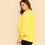 RUFFLED RAY OF SUNSHINE - B ANN'S BOUTIQUE