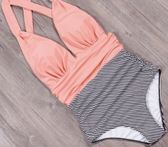 SAMMIE STRIPE SWIMSUIT