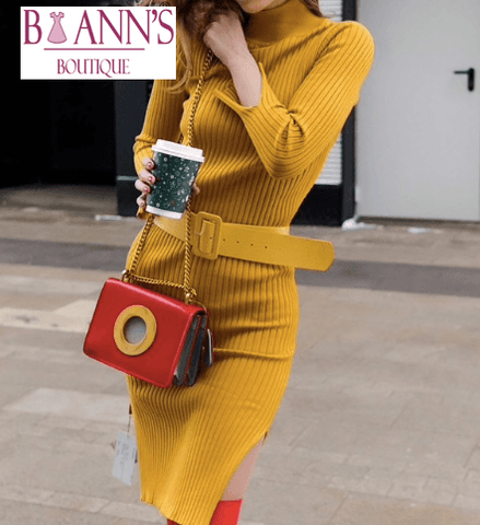 SANSA SWEATER DRESS - B ANN'S BOUTIQUE