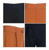 SASH BOW WIDE LEG ANKLE PANTS - B ANN'S BOUTIQUE, LLC