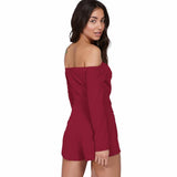 SASSY OFF-THE-TOP ROMPER - B ANN'S BOUTIQUE