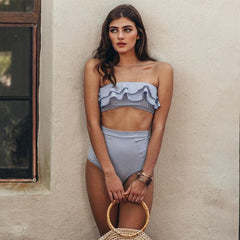 SASSY STRIPES TWO PIECE SUIT