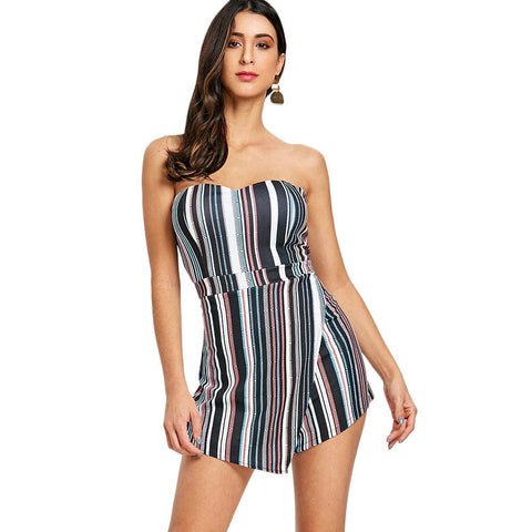 SAVANNAH’S STRIPED JUST RIGHT ROMPER - B ANN'S BOUTIQUE