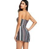 SAVANNAH’S STRIPED JUST RIGHT ROMPER - B ANN'S BOUTIQUE