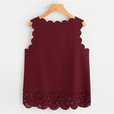 SCARLET’S SCALLOPED SHELL TOP - B ANN'S BOUTIQUE
