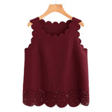 SCARLET’S SCALLOPED SHELL TOP - B ANN'S BOUTIQUE