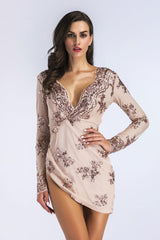SEQUINED COCKTAIL DRESS