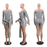 SERENA’S STRIPE IT RIGHT ROMPER - B ANN'S BOUTIQUE