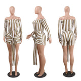 SERENA’S STRIPE IT RIGHT ROMPER - B ANN'S BOUTIQUE