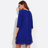 SERENE SCALLOPED BABY DOLL DRESS - B ANN'S BOUTIQUE