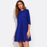SERENE SCALLOPED BABY DOLL DRESS - B ANN'S BOUTIQUE