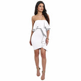 SEXY CHIC STRAPLESS RUFFLE DRESS - B ANN'S BOUTIQUE