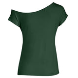 SEXY SHOULDER STYLE TEE - B ANN'S BOUTIQUE, LLC