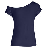 SEXY SHOULDER STYLE TEE - B ANN'S BOUTIQUE, LLC