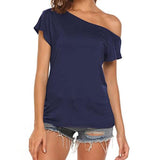 SEXY SHOULDER STYLE TEE - B ANN'S BOUTIQUE, LLC