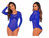 SHEER MESH LONGSLEEVES BODYSUIT - B ANN'S BOUTIQUE, LLC