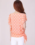 SHEER POLKA DOT CHIFFON BLOUSE - B ANN'S BOUTIQUE