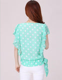 SHEER POLKA DOT CHIFFON BLOUSE - B ANN'S BOUTIQUE