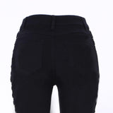 SIDE LACE-UP JEANS - B ANN'S BOUTIQUE