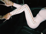SIDE LACE-UP JEANS - B ANN'S BOUTIQUE