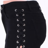 SIDE LACE-UP JEANS - B ANN'S BOUTIQUE