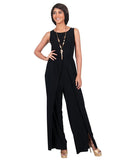 SIMPLE SPLIT JUMPSUIT - B ANN'S BOUTIQUE