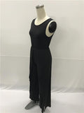 SIMPLE SPLIT JUMPSUIT - B ANN'S BOUTIQUE