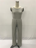 SIMPLE SPLIT JUMPSUIT - B ANN'S BOUTIQUE