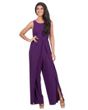 SIMPLE SPLIT JUMPSUIT - B ANN'S BOUTIQUE