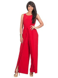 SIMPLE SPLIT JUMPSUIT - B ANN'S BOUTIQUE