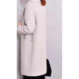 SINGLE BREASTED LONG WOOL COAT - B ANN'S BOUTIQUE