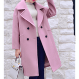 SINGLE BREASTED LONG WOOL COAT - B ANN'S BOUTIQUE