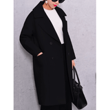 SINGLE BREASTED LONG WOOL COAT - B ANN'S BOUTIQUE