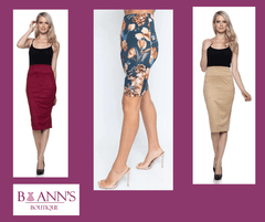 SOPHIISTICATED TRIO PENCIL SKIRT SET