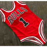 CHICAGO BULLS ONE-PIECE HIGH CUT SWIMSUIT - B ANN'S BOUTIQUE