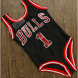 CHICAGO BULLS ONE-PIECE HIGH CUT SWIMSUIT - B ANN'S BOUTIQUE