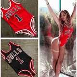 CHICAGO BULLS ONE-PIECE HIGH CUT SWIMSUIT - B ANN'S BOUTIQUE