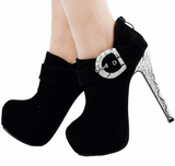 STEP UP SNAKESKIN BOOTIE - B ANN'S BOUTIQUE