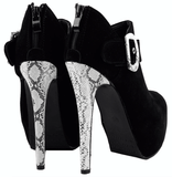STEP UP SNAKESKIN BOOTIE - B ANN'S BOUTIQUE