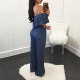 STRAPLESS DENIM JUMPSUIT - B ANN'S BOUTIQUE, LLC