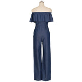 STRAPLESS DENIM JUMPSUIT - B ANN'S BOUTIQUE, LLC