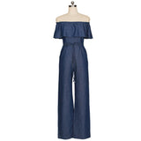 STRAPLESS DENIM JUMPSUIT - B ANN'S BOUTIQUE, LLC