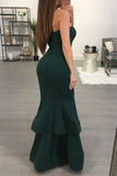 STRAPLESS RUFFLED EVENING GOWN - B ANN'S BOUTIQUE, LLC