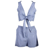 STRIPES ARE RIGHT SHORTS SET - B ANN'S BOUTIQUE