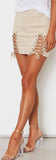 SUEDE LACE-UP MINI-SKIRT - B ANN'S BOUTIQUE