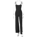 SULTRY ALLURE OPEN-BACK THIGH-SPLIT JUMPSUIT - B ANN'S BOUTIQUE, LLC