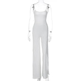 SULTRY ALLURE OPEN-BACK THIGH-SPLIT JUMPSUIT - B ANN'S BOUTIQUE, LLC