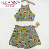 SUNFLOWER SHORTS SET - B ANN'S BOUTIQUE, LLC